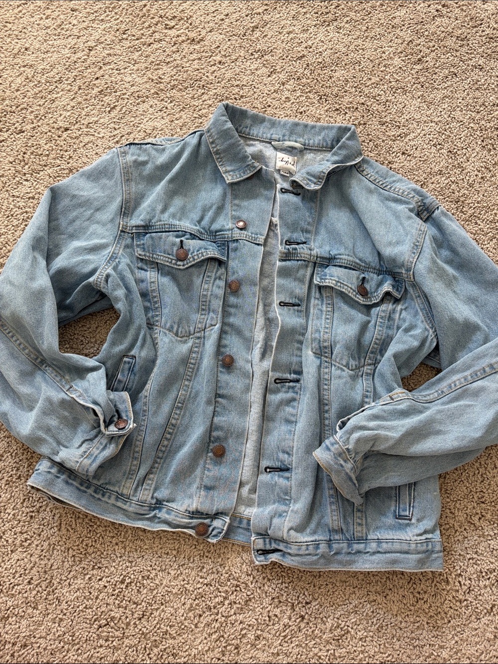 Princess Polly Light Blue Denim Jacket - Women's Classic Jean Coat
